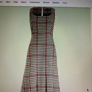 J Crew Size 12 Scoopneck Flare Dress in Herringbone Twill Item AR721